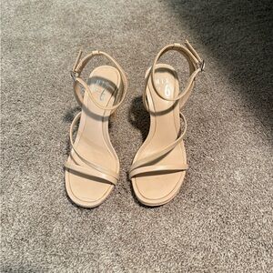Tan Strappy Heels
